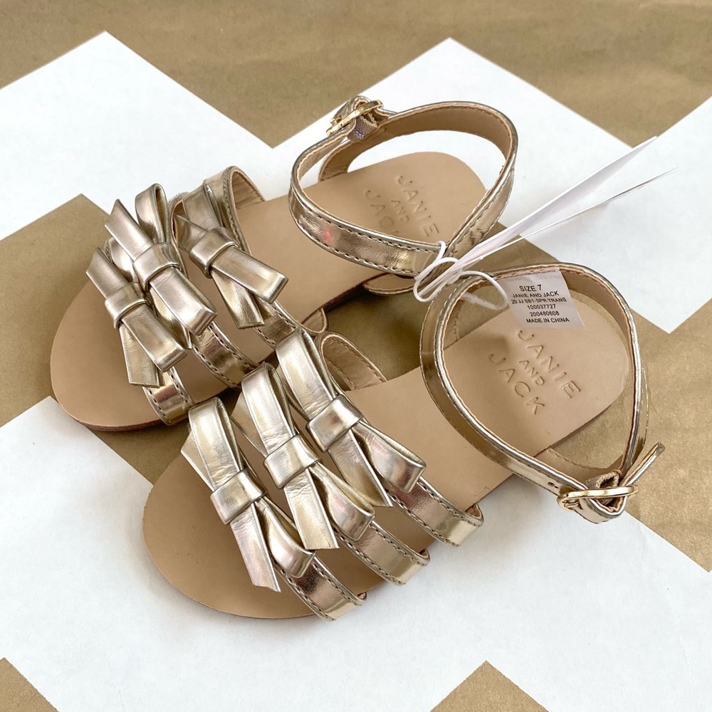 Janie and Jack gold sandal